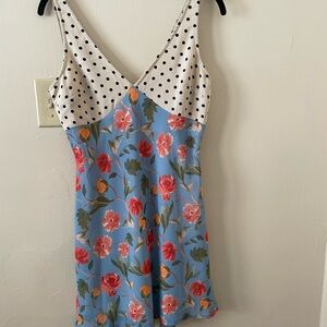 Floral and Polka Dot Dress